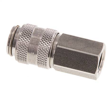 Acoplamiento de aire de acero inoxidable DN 5 Enchufe G 1/8 pulgadas Hembra