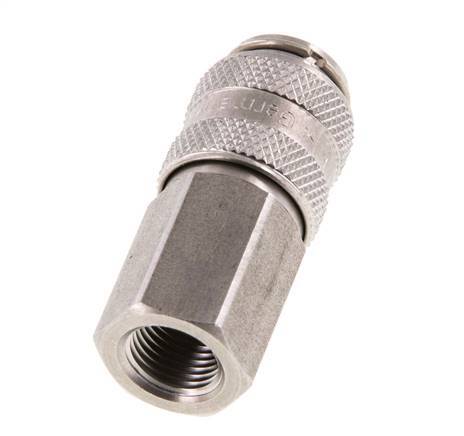 Acoplamiento de aire de acero inoxidable DN 5 Enchufe G 1/8 pulgadas Hembra