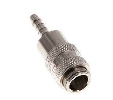 Latón niquelado DN 5 Enchufe de anclaje de aire Pilar de manguera de 4 mm