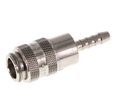 Latón niquelado DN 5 Enchufe de anclaje de aire Pilar de manguera de 4 mm