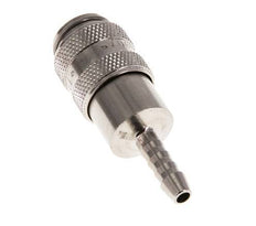 Latón niquelado DN 5 Enchufe de anclaje de aire Pilar de manguera de 4 mm