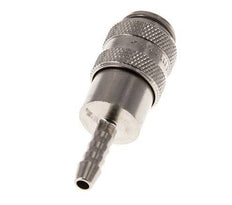 Latón niquelado DN 5 Enchufe de anclaje de aire Pilar de manguera de 4 mm