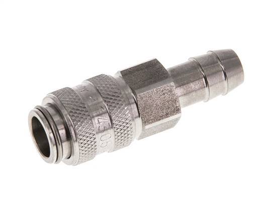 Acoplamiento de aire de acero inoxidable DN 5 Pilar de manguera de 9 mm