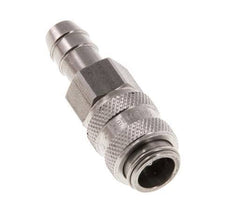 Acoplamiento de aire de acero inoxidable DN 5 Pilar de manguera de 9 mm Cierre doble