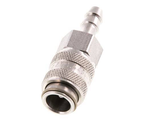 Acero inoxidable 316L DN 5 Acoplamiento de aire de 6 mm Pilar de manguera de doble cierre