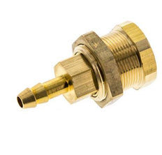 Latón DN 5 Enchufe de acoplamiento de aire 6 mm Manguera Pilar Mampara Pull-Off Cierre doble