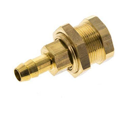 Acoplamiento de aire de latón DN 5 Enchufe de manguera de 8 mm Mampara de pilar Pull-Off Cierre doble