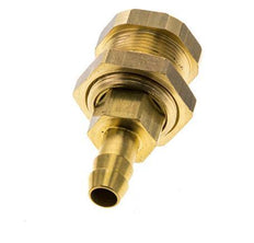 Acoplamiento de aire de latón DN 5 Enchufe de manguera de 8 mm Mampara de pilar Pull-Off Cierre doble
