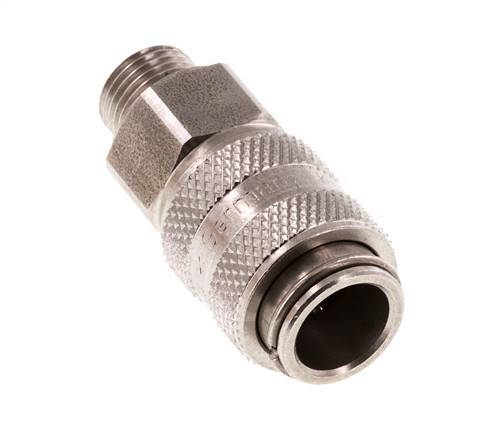 Acero inoxidable DN 5 Acoplamiento de aire Enchufe G 1/8 pulgadas Macho