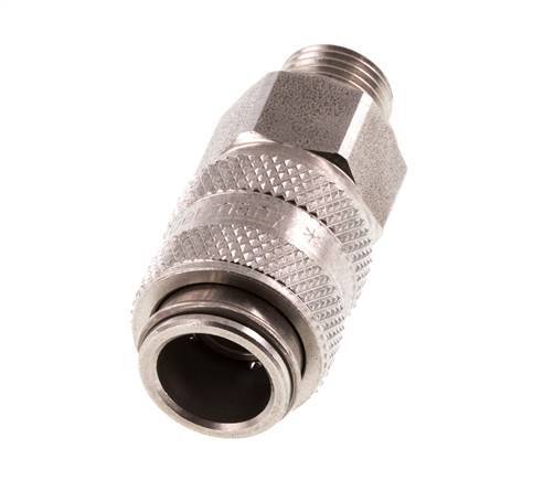 Acero inoxidable DN 5 Acoplamiento de aire Enchufe G 1/8 pulgadas Macho