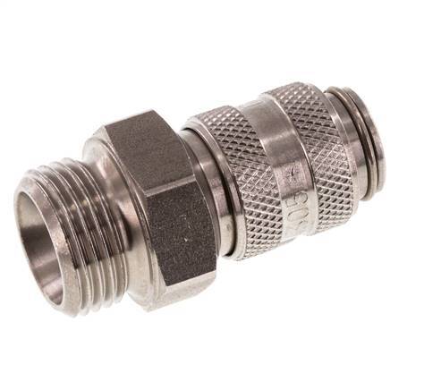 Acoplamiento de aire de acero inoxidable DN 5 Enchufe G 3/8 pulgadas Macho