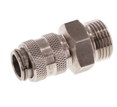 Acoplamiento de aire de acero inoxidable DN 5 Enchufe G 3/8 pulgadas Macho