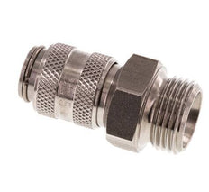 Acoplamiento de aire de acero inoxidable DN 5 Enchufe G 3/8 pulgadas Macho