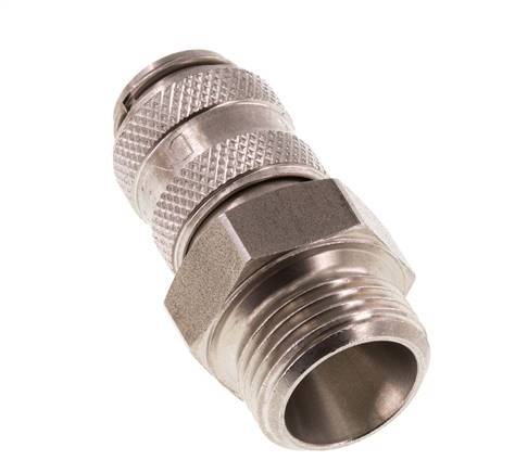 Acoplamiento de aire de acero inoxidable DN 5 Enchufe G 3/8 pulgadas Macho