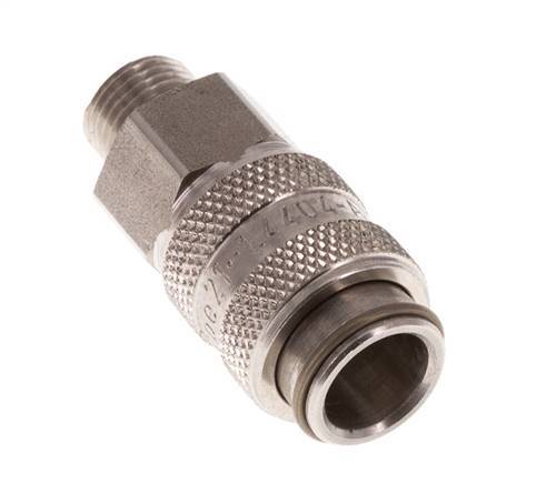 Acero inoxidable 316L DN 5 Acoplamiento de aire Enchufe G 1/8 pulg Macho