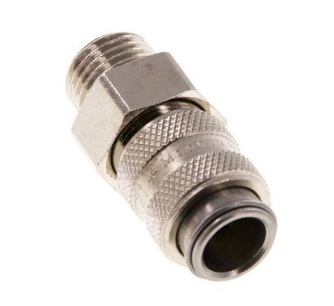 Acero templado DN 5 Acoplamiento de aire Enchufe G 1/4 pulgada Macho