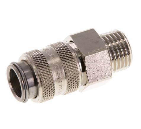 Acero templado DN 5 Acoplamiento de aire Enchufe G 1/4 pulgada Macho