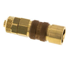 Tuerca de racor 6x8 mm latón DN 5 marrón