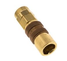Tuerca de racor 6x8 mm latón DN 5 marrón