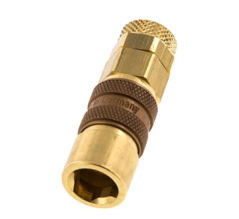 Tuerca de racor 6x8 mm latón DN 5 marrón