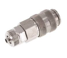 Acero inoxidable 316L DN 5 Racor de acoplamiento neumático Tuerca de unión 4x6 mm