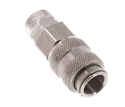 Acero inoxidable 316L DN 5 Racor de acoplamiento neumático Tuerca de unión 4x6 mm