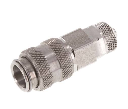 Acero inoxidable 316L DN 5 Racor de acoplamiento neumático Tuerca de unión 4x6 mm