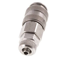 Acero inoxidable 316L DN 5 Racor de acoplamiento neumático Tuerca de unión 4x6 mm