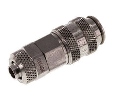 Acero inoxidable 316L DN 5 Racor de acoplamiento neumático Tuerca de unión 6x8 mm