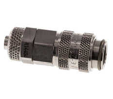 Acero inoxidable 316L DN 5 Racor de acoplamiento neumático Tuerca de unión 6x8 mm