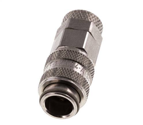 Acero inoxidable 316L DN 5 Racor de acoplamiento neumático Tuerca de unión 6x8 mm