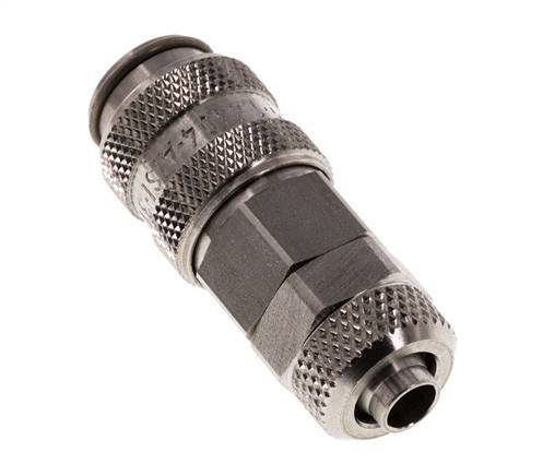Acero inoxidable 316L DN 5 Racor de acoplamiento neumático Tuerca de unión 6x8 mm