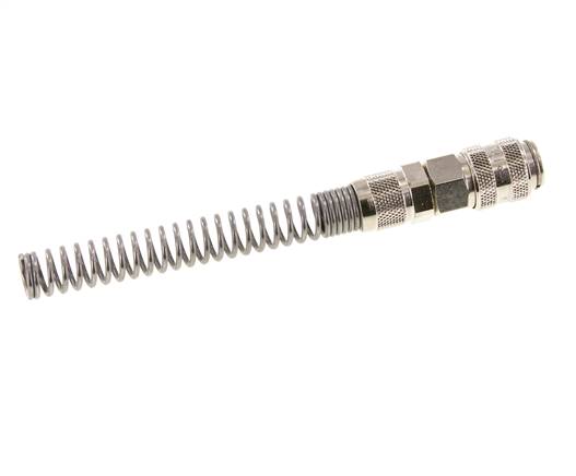 Latón niquelado DN 5 Tuerca de unión 6x8 mm Bend-Protect