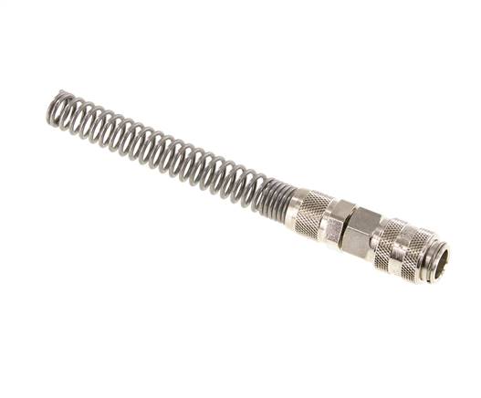Latón niquelado DN 5 Tuerca de unión 6x8 mm Bend-Protect