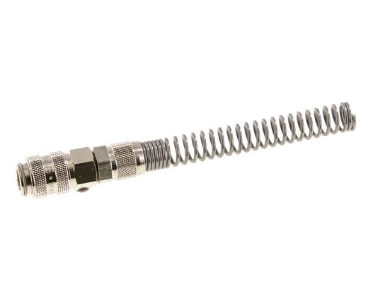 Latón niquelado DN 5 Tuerca de unión 6x8 mm Bend-Protect