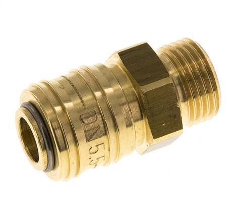 Brass DN 5.5 (Orion) Air Coupling Socket G 1/2 inch Male