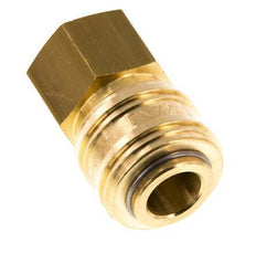 Acoplamiento de aire de latón DN 7.2 (Euro) Enchufe G 1/2 pulgada Hembra