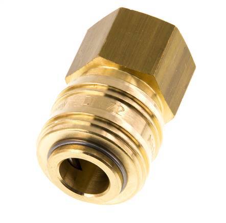 Acoplamiento de aire de latón DN 7.2 (Euro) Enchufe G 1/2 pulgada Hembra