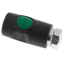 Material compuesto DN 7.4 Acoplamiento de seguridad de aire Enchufe con pulsador G 1/4 pulgada Hembra