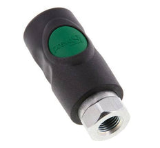 Material compuesto DN 7.4 Acoplamiento de seguridad de aire Enchufe con pulsador G 1/4 pulgada Hembra