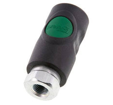 Material compuesto DN 7.4 Acoplamiento de seguridad de aire Enchufe con pulsador G 1/4 pulgada Hembra