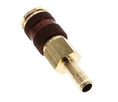 Latón DN 7.2 (Euro) Enchufe de anclaje de aire con código marrón Pilar de manguera de 9 mm
