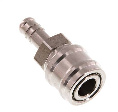 Acero inoxidable DN 7.2 (Euro) Enchufe de anclaje de aire 10 mm Pilar de manguera