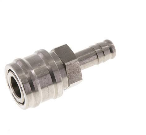Acero inoxidable DN 7,2 (Euro) Racor de acoplamiento de aire 10 mm Pilar de manguera Doble cierre