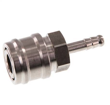 Acero inoxidable DN 7,2 (Euro) Enchufe de acoplamiento de aire Pilar de manguera de 6 mm Cierre doble