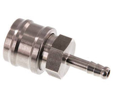 Acero inoxidable DN 7,2 (Euro) Enchufe de acoplamiento de aire Pilar de manguera de 6 mm Cierre doble
