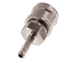 Acero inoxidable DN 7,2 (Euro) Enchufe de acoplamiento de aire Pilar de manguera de 6 mm Cierre doble