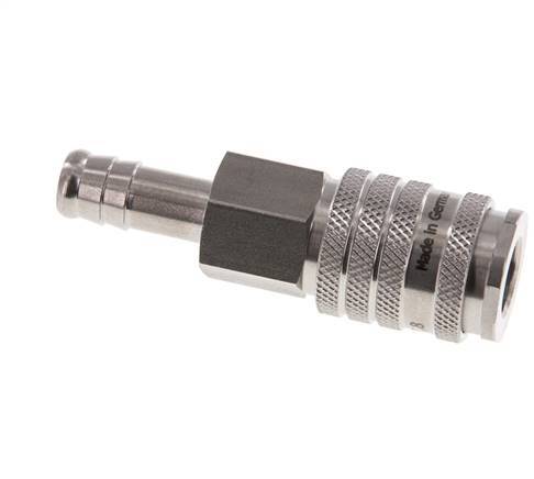 Acero inoxidable DN 7,8 Enchufe de acoplamiento de aire 10 mm Pilar de manguera Doble cierre