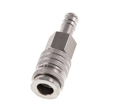 Acero inoxidable DN 7,8 Enchufe de acoplamiento de aire 10 mm Pilar de manguera Doble cierre