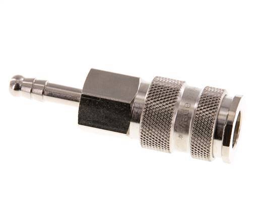 Acero endurecido DN 7.8 Enchufe de acoplamiento de aire 6 mm Pilar de manguera